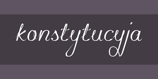Пример шрифта konstytucyja